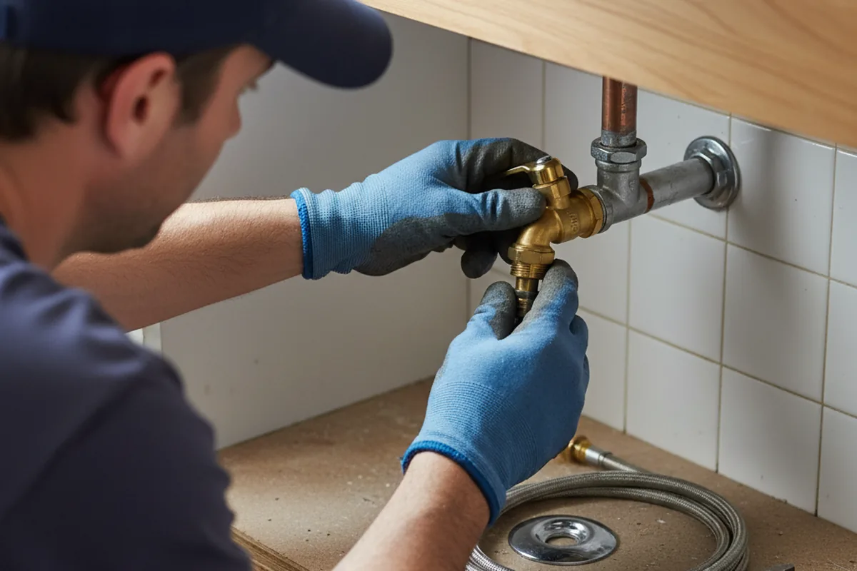 Shutoff valve and fitting work during Repiping in Roundup